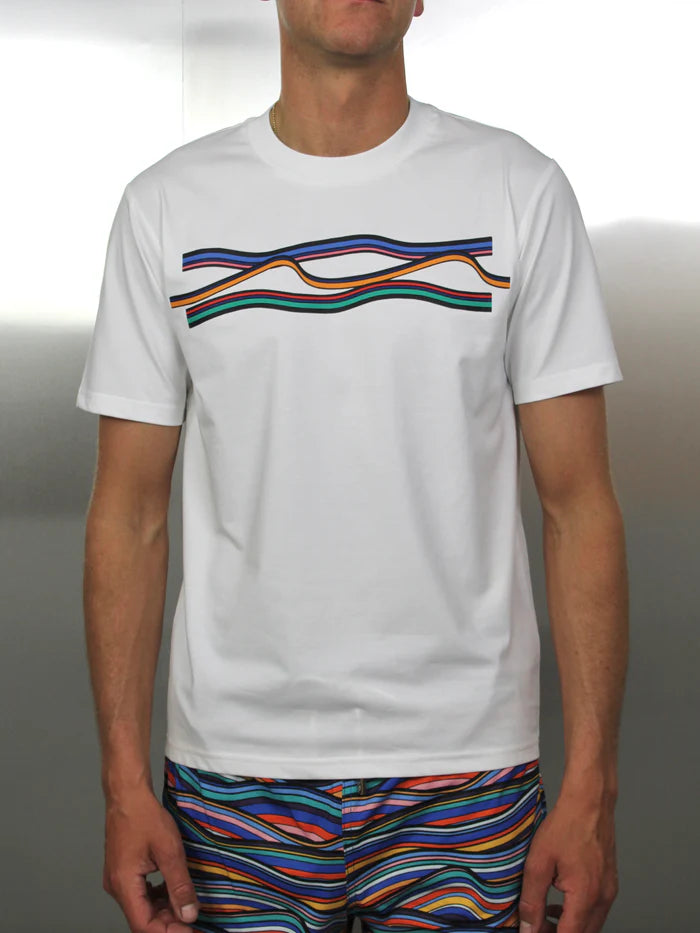 White Threads Wavey T-Shirt - White